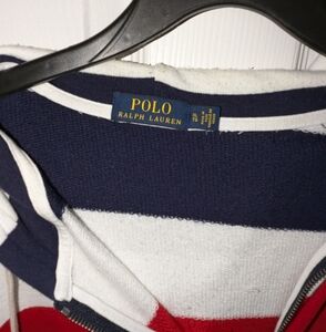 Ralph Lauren striped terry hoodie XL